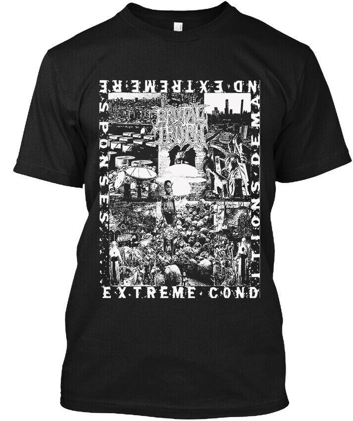 New! Popular Brutal Truth Extreme Conditions Demand American Logo T-Shirt S-4XL