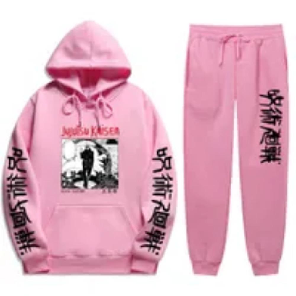 2021 Jujutsu Kaisen Anime Hoodie and Pants Sets Men Women Winter Fashion 2 Piece Set Tracksuit and Sweatpants Jujutsu Kaisen Sui X0909