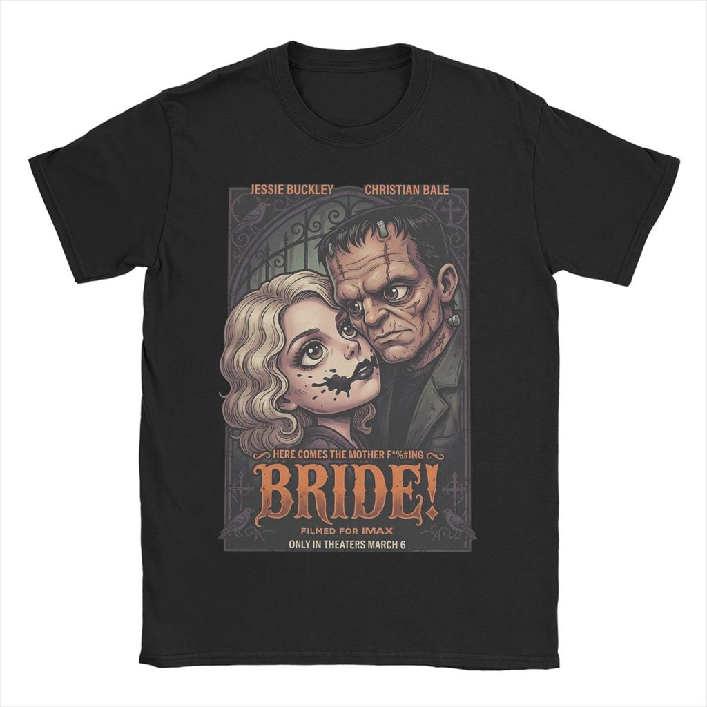 The Bride Movie Unisex Unisexs T Shirt Funny Tee Shirt Short Sleeve Crewneck TShirts Cotton Graphic Tops