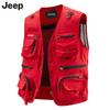 Jeep Мужской жилет для рыбалки и активного отдыха с множеством карманов