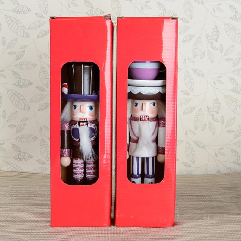 25 см торт Щелкунчик человек подвижная кукла марионетки расписанная вручную орех детская рождественская игрушка D323