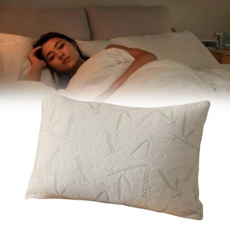 Memory Foam Hotel Pillow With Breathable Silk Knit Fabric For Restful Sleep