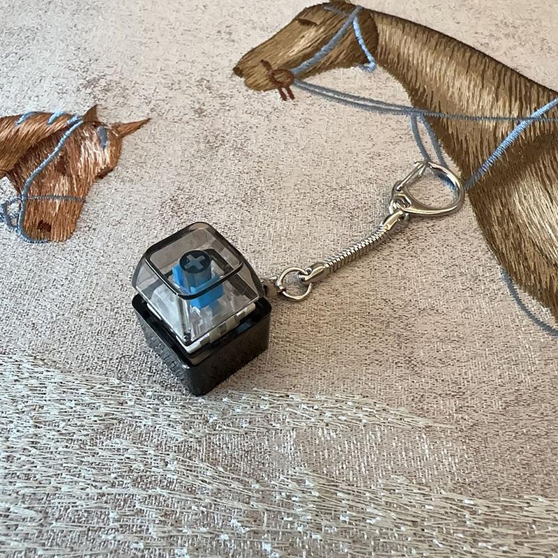 Creative Keycap Keychain Decompression Keycap Pendant Mechanical Keyboard Keyswitch Keychain Novelty Backpack Decoration Gifts