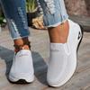 Women's Breathable Knit Slip-On Sneakers Lightweight, Comfortable Walking Shoes for All-Season Casual Outdoor Activities