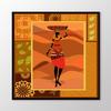 African Woman Painting