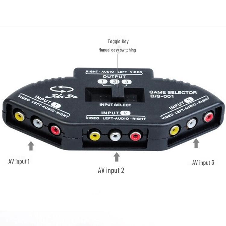 AV Switcher: Распределитель и конвертер AV 3-в-1 выход, 2-в-1 выход