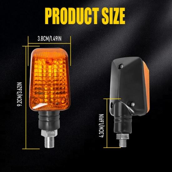 4PCS LED Turn Signal Light Indicator Driving Lamp Blinker Set For 12V Motorcycle