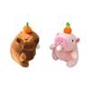 Adorable Cute Plush Capybara Bubble Blowing Keychain Soft Toy For Animal Lovers