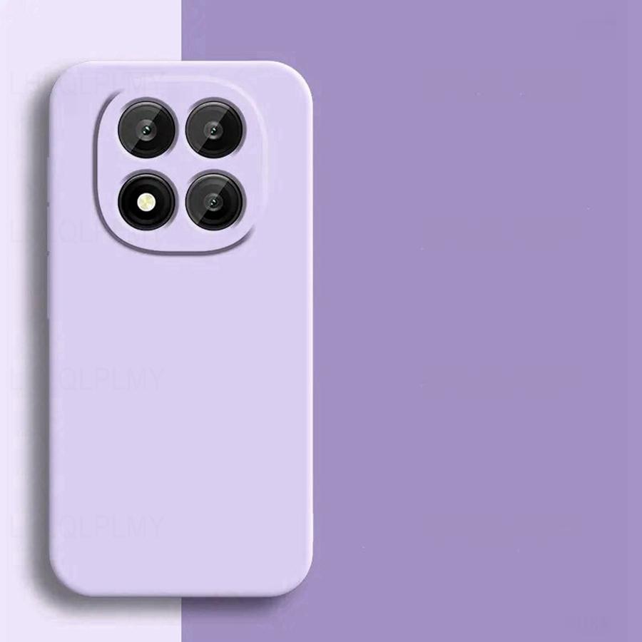 Квадратный чехол из жидкого силикона для Xiaomi Redmi Note 15 Pro Plus Poco M8 5G X8 Max F8 17 Ultra, однотонный, с полной защитой