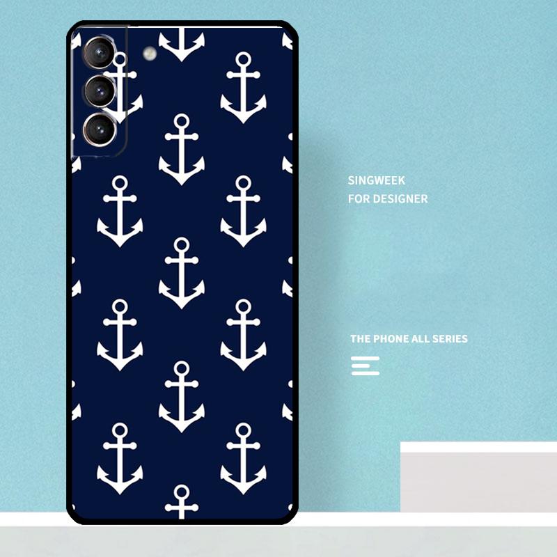 Anchor Boat Case For Samsung Galaxy S25 Ultra S20 S21 S22 S23 S24 Ultra S9 S10 Plus S25 FE Phone Cover