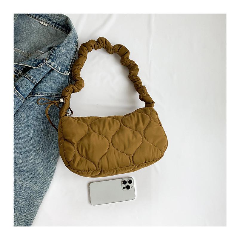IELGY Summer All-Match Cross-Body Underarm Dumpling Bag Large-Capacity Commuter One-Shoulder Cotton Clothes Bag