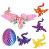3D-печатная фигурка летающего дракона с подвижными суставами, китайская фигурка дракона, шарнирная модель крылатого дракона, игрушка-фиджет, настольное украшение, орнамент