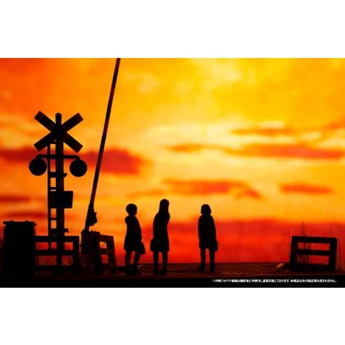 PLUM Railroad Crossing 1/80 Scale Two-Color Molded Plastic Kit MS055