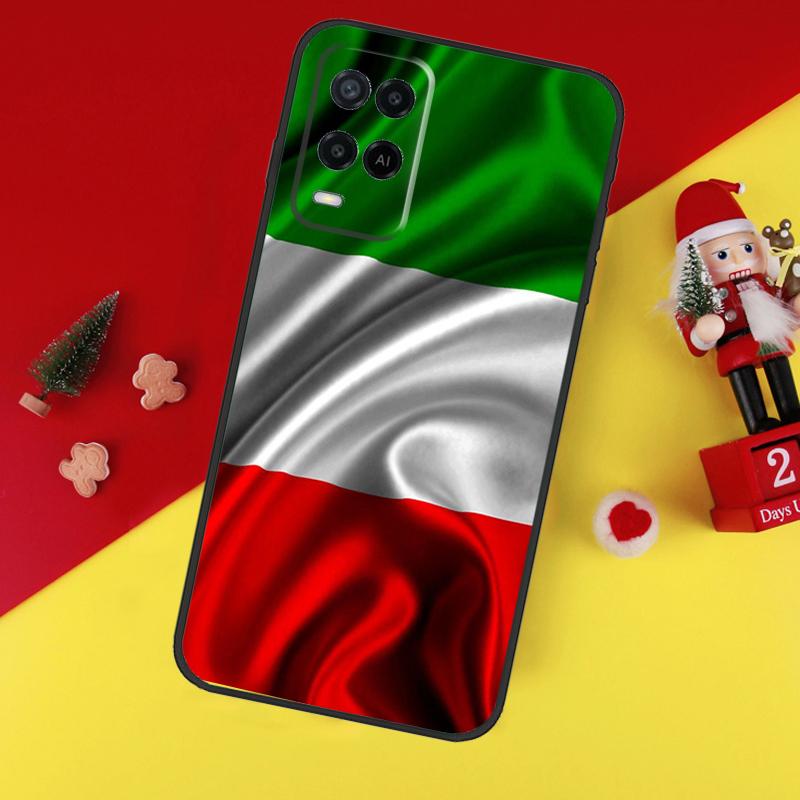 Чехол Флаг Италии для Oppo A38 A18 A58 A78 A98 A74 A94 A54 A80 A60 A40 A96 A76 A16 A15 A17 A57 A5 A6 Pro
