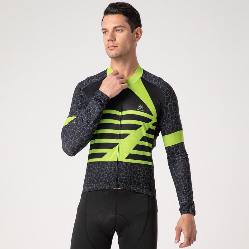 Дышащие велосипедные майки, комплект одежды для велоспорта, быстросохнущая мужская велосипедная одежда с длинными рукавами, костюм, колготки