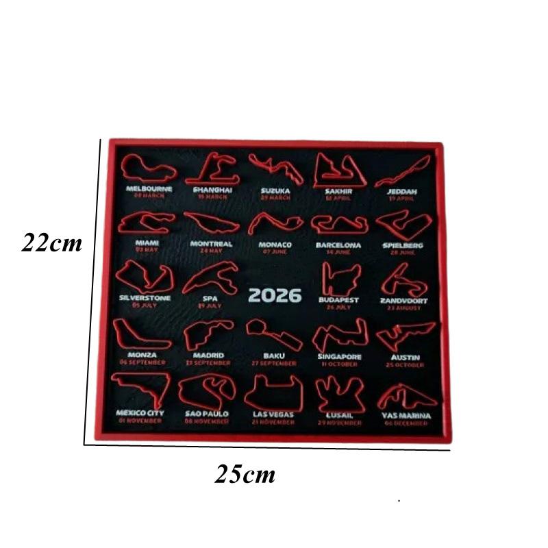 2026 F1 Карта гонок Постер Печать Домашняя Гостиная Спальня Прихожая Бар Кафе Художественная Картина Декор Домашний Декор