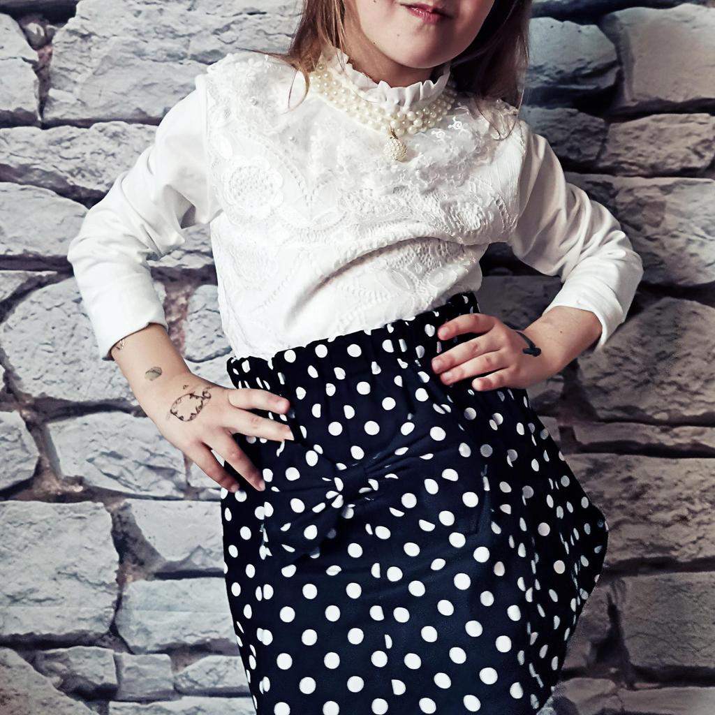 Блузки для девочек, рубашки, 3 цвета, 80-165, топы для девочек-подростков, школьниц, хлопковые кружевные рубашки с длинными рукавами, детская одежда