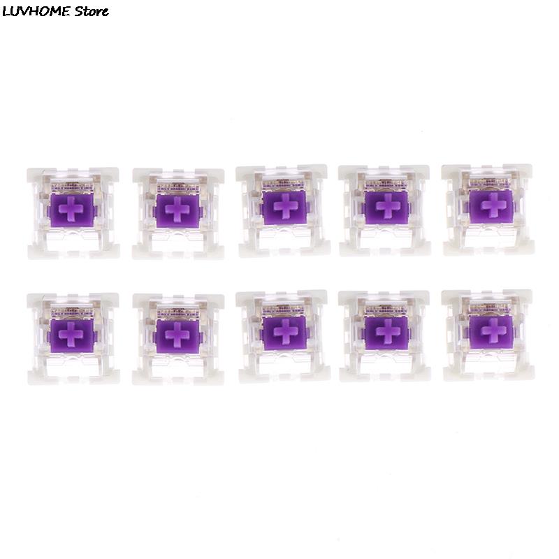 10 шт. Оригинальные механические переключатели для клавиатуры Cherry MX Ось Вал Переключатель RGB синий