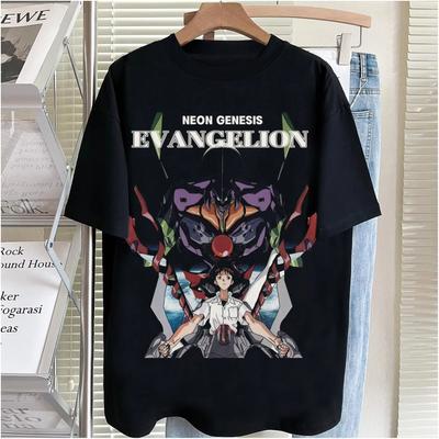 Футболка с принтом Neon Genesis Evangelion EVA Унисекс и Женская футболка Унисекс Топ Спортивная футболка Унисекс Футболка Летняя футболка 2026 Новая