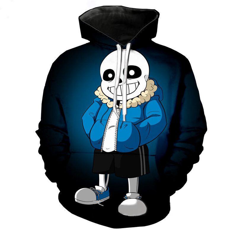 Cartoon Frisk Undertale 3d Print Hoodies Sweatshirt Pullover Jacket Sweatshirt