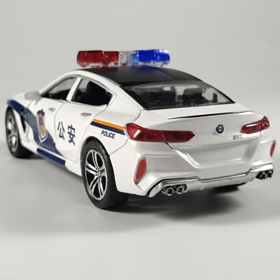 1:32 BMW M8 Полицейская Литая Модель Автомобиля Игрушка Модель Транспортного Средства Для Детей Игрушка Дисплей Коллекция Украшение Подарок Для Детей