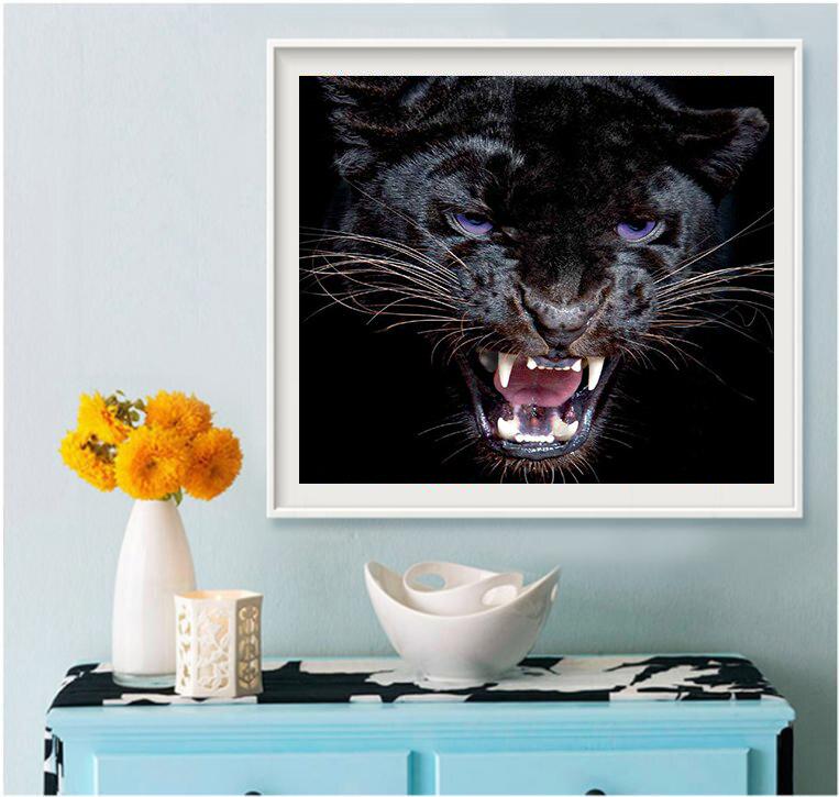 Алмазная мозаика Пантера