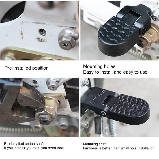 Электрический горный велосипед педаль алюминиевый сплав складная задняя подставка для ног багажник доска