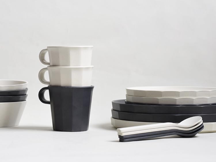 Kinto ALFRESCO Plate 190mm Black Dishwasher Safe Outdoor Gift Present 20713