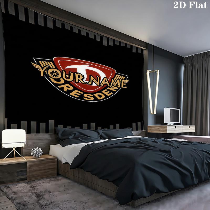 Dynamo Dresden Custom Name Wall Tapestry Aesthetic Wall Hanging Printed Fabric Blanket Decorative Tapestries for Bedroom Living Room Home Decor