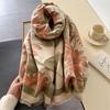 New Printed Double-sided Imitation Cashmere Scarf Women's Winter Scarf Girl Shawl
