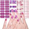 Waterproof Nail Sticker Butterfly Nails Polish Sticker Self-Adhesive Gels Nail Strips with Nail File Nail Decortions