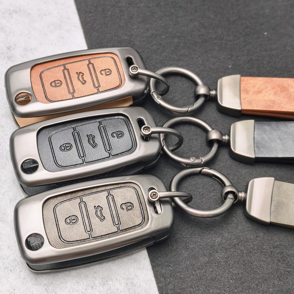 Сплав Цинка Для Vw Volkswagen Polo Golf Passat Beetle Tiguan Jetta Seat Leon Altea Skoda Octavia Kodiaq Чехол-Крышка для Автомобильного Ключа