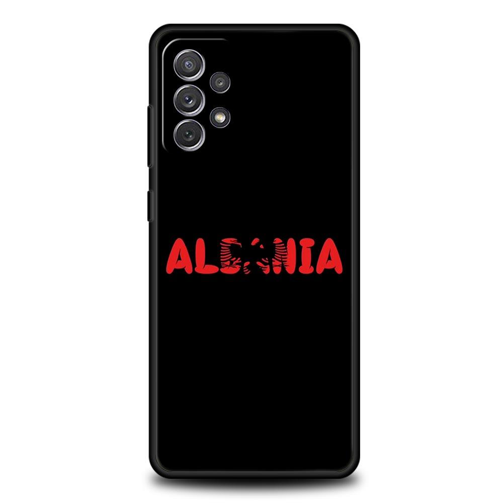 Чехол для телефона Samsung Galaxy A15 A13 A51 A71 A41 A31 A21S A03S A05 A12 A32 A52 A23 A25 A33 A53 A73 5G Обложка Флаг Албании