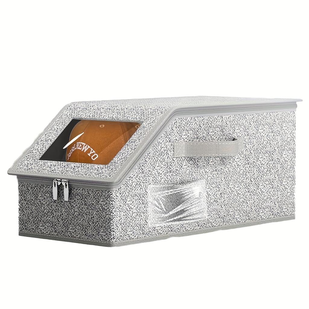 Складываемая коробка для хранения бейсболок, картонная, большой вместимости, идеально подходит для дома/гардероба/путешествий, отлично подходит для хранения и демонстрации.