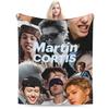 Теплые Мягкие Пледы Детские Взрослые Для Кемпинга Martin CORTIS Плед Фланелевое Покрывало Для Домашнего Декора Уличный Тренд Чехол на Диван-Кровать