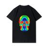 Plus Size 30 Patterns Cotton Harajuku Men T-Shirt Skull Print Tees Round Neck T Shirt Casual Tops