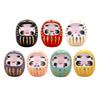 Waraku Fuuka Lucky Daruma Feng Lucky Protection from White 7-Color Set, Shui, Charm, Evil, Red, Yellow, Pink, Green, Black, Purple, (7-Color Set)