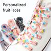1 пара шнурков с фруктами, цветной принт, плоские шнурки для кроссовок, повседневная парусиновая обувь, аксессуары, спортивная обувь, кружево унисекс