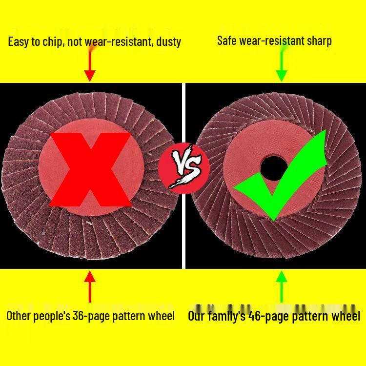 Лепестковый шлифовальный круг с ламелями для полировки и шлифовки нержавеющей стали 320-мягкая зернистость