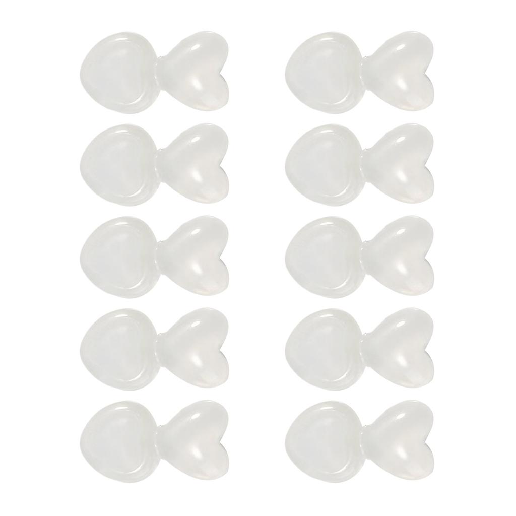 10 шт. Силиконовые лифтеры для серег в форме сердца Застежки-сердечки для серег-пусетов и отвисших мочек Удобные Надежные Сменные детали