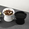 Ceramic Cat Bowl Slanted/Flat Mouth Dog Food Feeding Basin Pet High Foot Bowl  Neck Protection