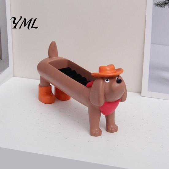 Dresser Accessory Organizer Dachshund Jewelry Box, Cute Animal Desktop Storage Holder, Small Tray for Rings Modern Style Decorative Ornament