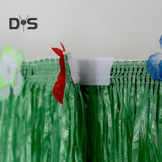 Юбка для стола, украшения для вечеринки в стиле Луау, принадлежности для тропической гавайской вечеринки, сувениры на цветочную летнюю пляжную тематику