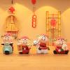 Resin  Crafts Chinese God of Wealth Figurine Cartoon New Year Car Ornaments  Car Ornaments