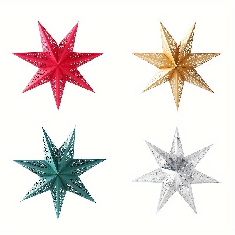 1 шт., Подвесной кулон в виде звезды с прорезями, Классический фонарь-звезда Ид, Дизайн без подсветки для праздничного украшения, для дома, спальни, сада