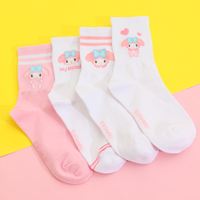 Носки My Melody для взрослых средней длины, набор из 4 пар