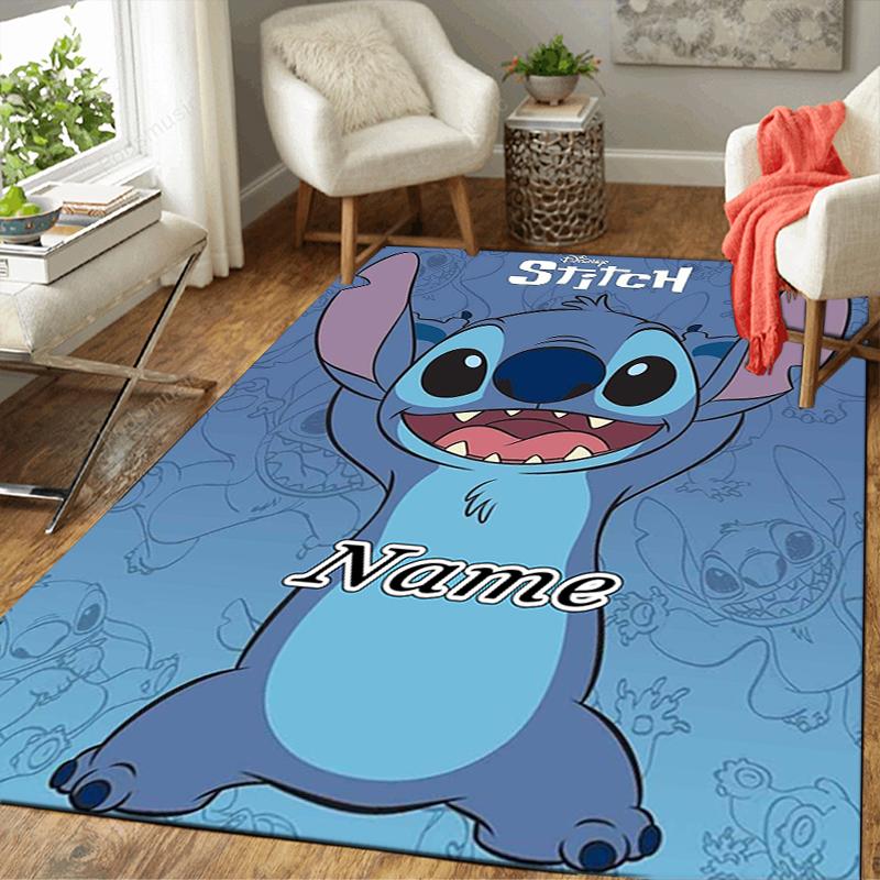 Custom 1Pc Lilo Stitch Adventure Rug Office Carpet Indoor Outdoor Entrance Doormat Nonslip Soft And Comfortable Living Room D916271