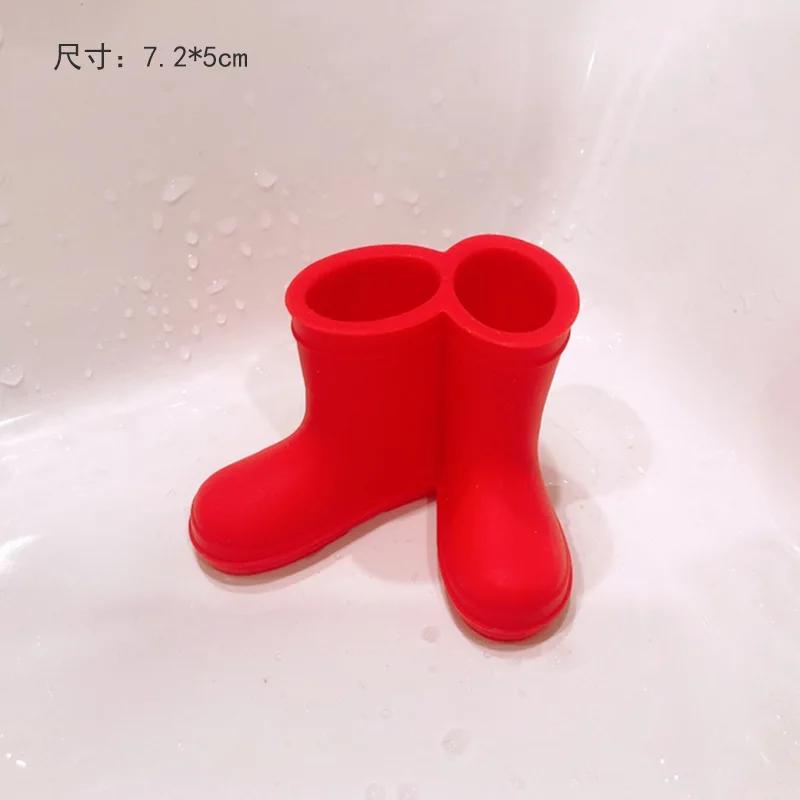 Креативный держатель для зубных щеток в форме дождевого башмака, силиконовый держатель для зубных щеток, органайзер для ванной комнаты, аксессуары, инструменты