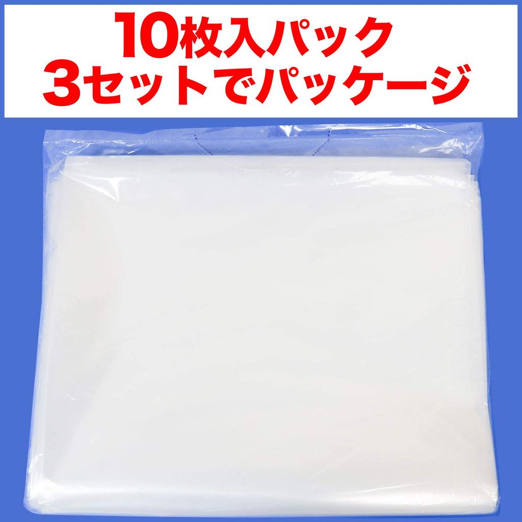 Garbage Bag 120L Transparent Width X Height 50 Micron Thick 10 Pieces X 3 Books 1,000 1,200mm [30 Pieces]