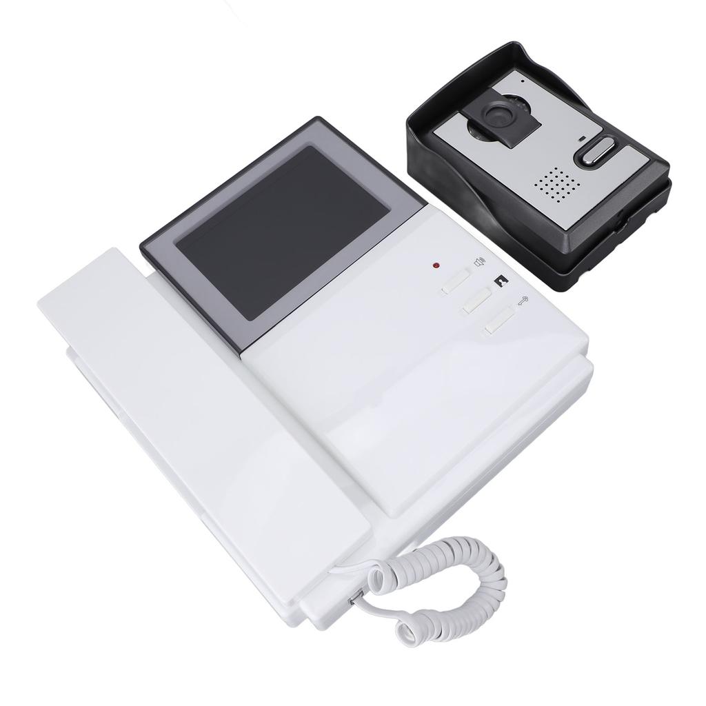 Video Doorbell Intercom System Corded Telephone Type Anti Interference Adjustable Night Vision 4.3